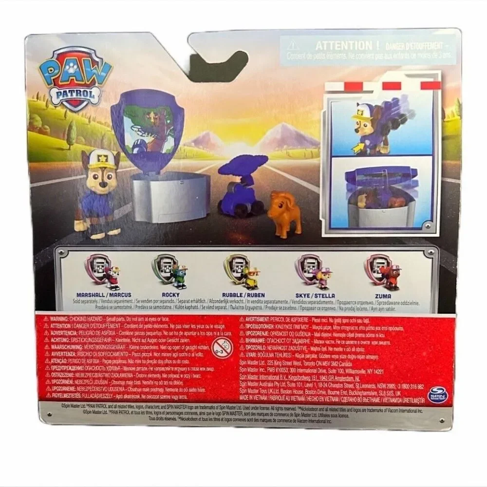 Paw Patrol Big‎ Truck Pups Chase Action Figure W/ Clip-on Rescue Drone & Friend.
